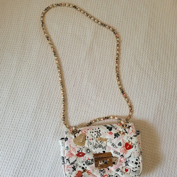 ALDO Trendy White Graphic Shoulder Bag - Picture 9 of 14